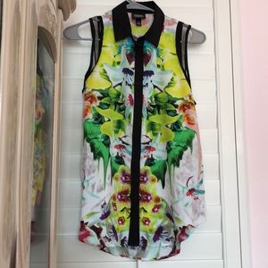 Prabal Gurung for Target collab printed blouse.